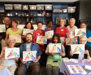 Gilda's Club Middle Tennessee painting class